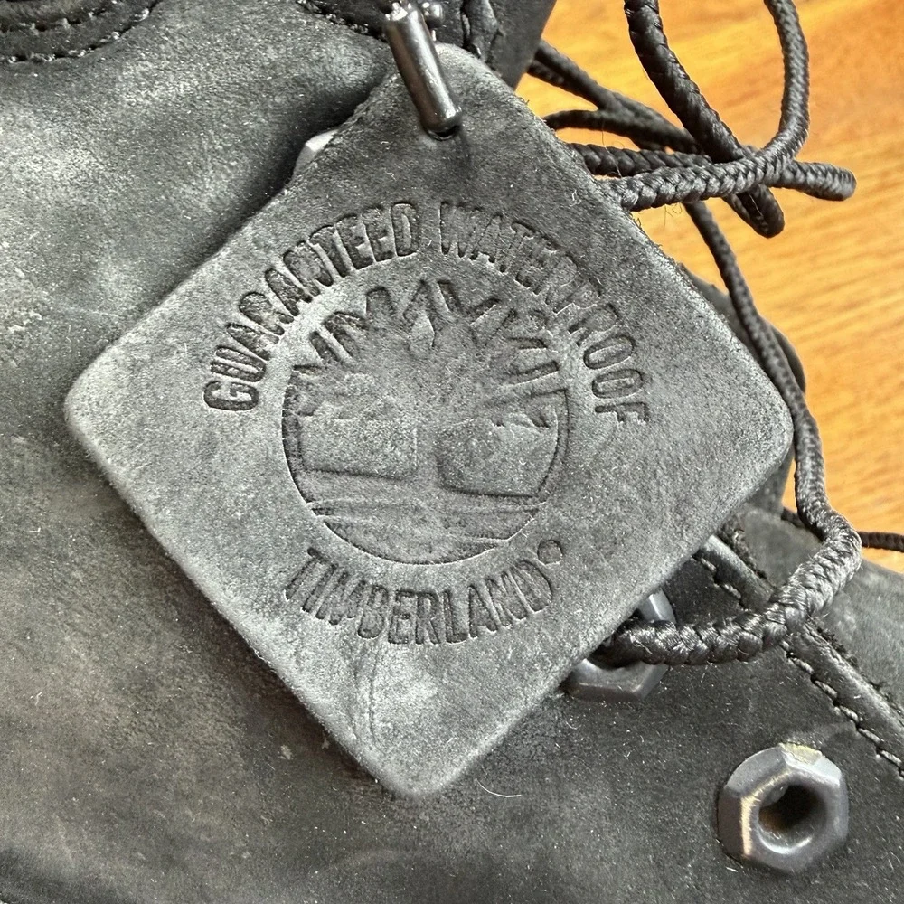 Timberland Boots Mens Sz 15 M 10073 Black Leather Primaloft 400 Gram Water Proof